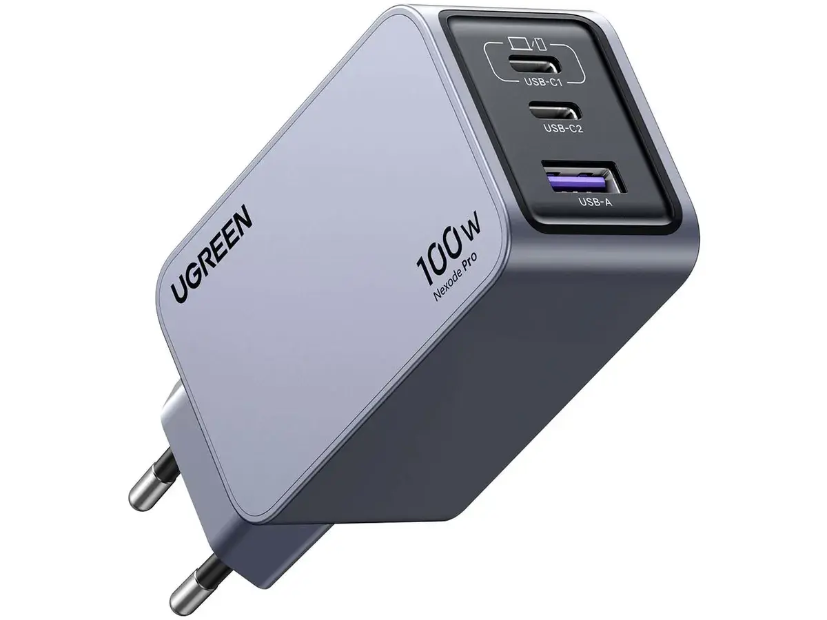UGREEN Nexode Pro 100W GaN Charger 3-Port PD Fast Charger MacBook iPhone iPad Laptop USB-C Wall Charger Desktop (EU Pins) 25874 - Image 3