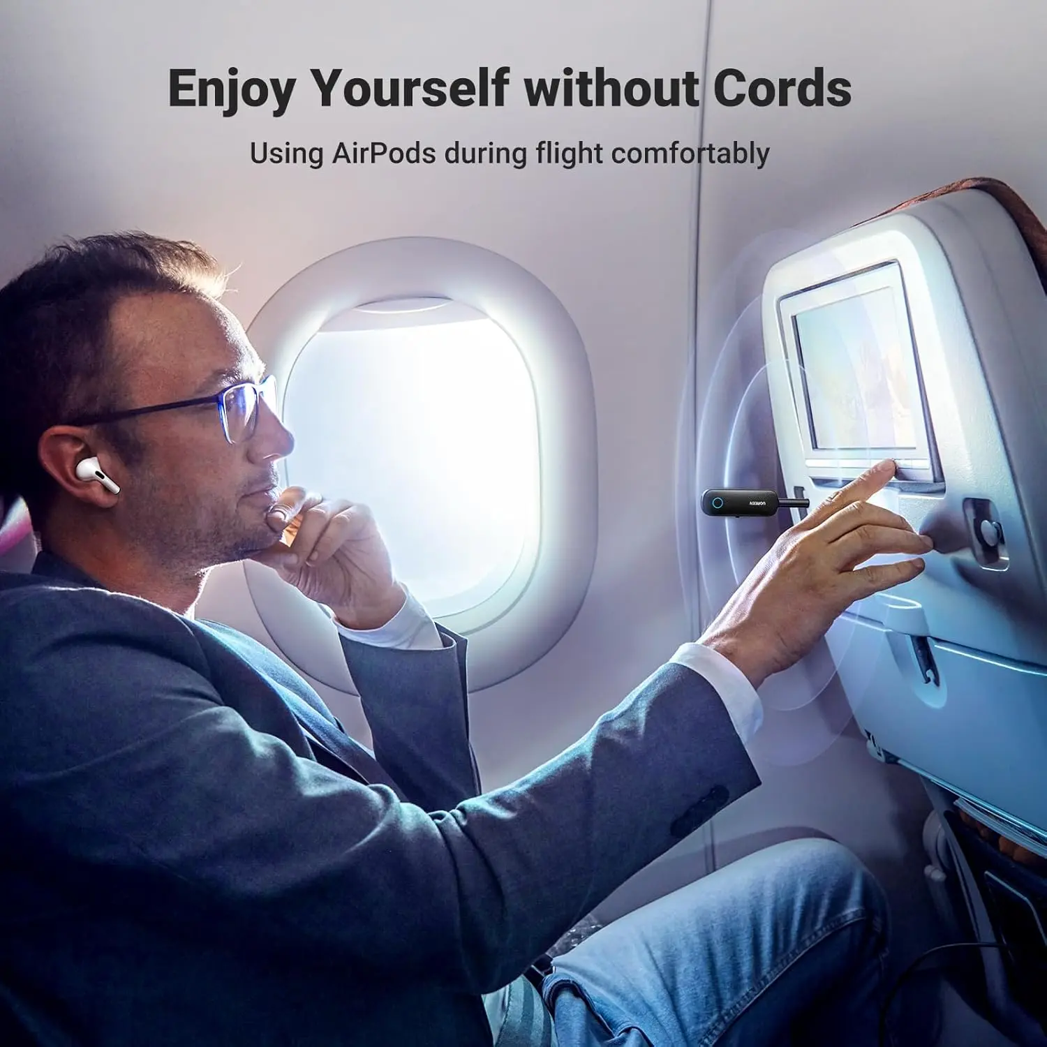 UGREEN 2-in-1 Bluetooth 5.0 Transmitter Receiver Wireless 3.5mm AUX Audio Adapter Low Latency Car TV PC Headphones 80893 - Image 6