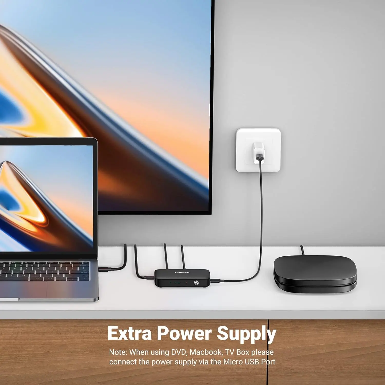 UGREEN 3 In 1 Out HDMI Switch Splitter IR Remote 4K@30Hz 3D 1080P Nintendo Switch PS4 Xbox One Apple TV Fire Stick Blu-Ray 80125 - Image 5