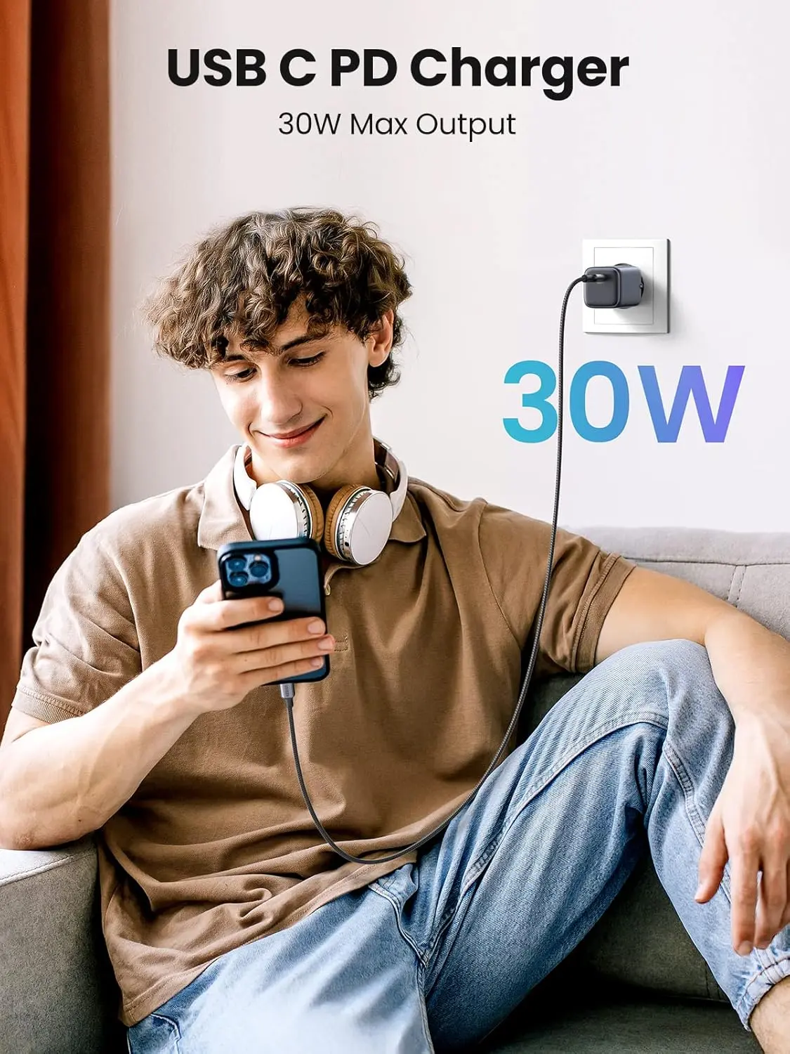 UGREEN Nexode 30W Mini GaN USB-C Charger Compact Fast Wall Charger Power Delivery Foldable iPhone 15 14 iPad Galaxy (90666/EU) - Image 3