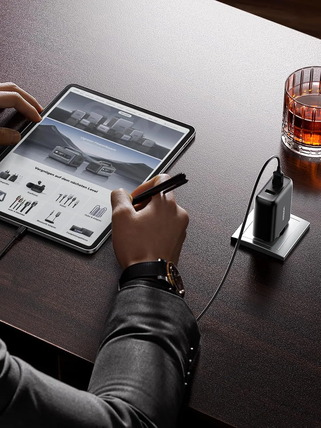 UGREEN 36W 2-Port USB Charger QC 3.0 Fast Charging Galaxy S10 S9 S8 A51 A50 Sony Xperia Redmi Note8 Huawei P30 (10216) - Image 5