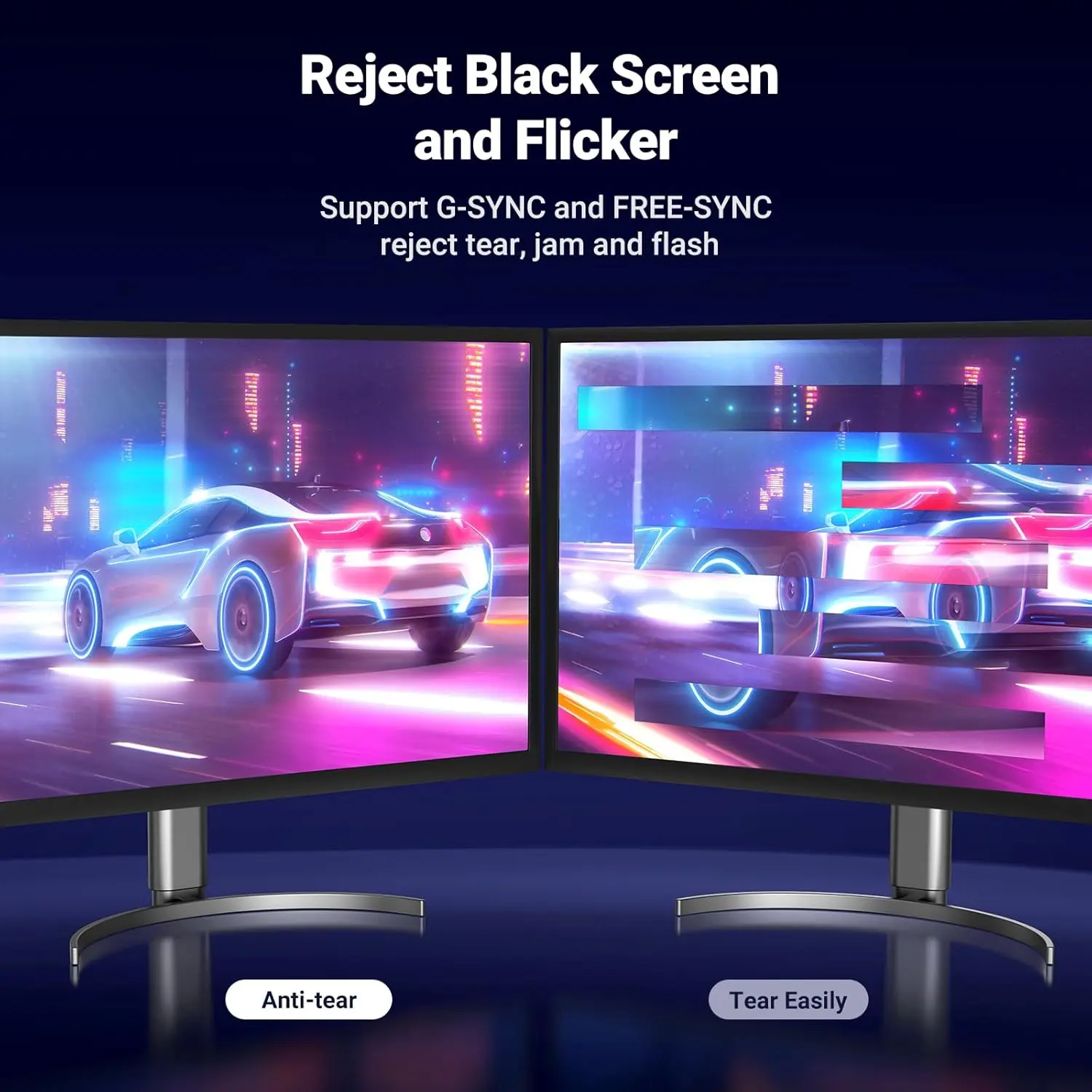 UGREEN 3M DisplayPort 1.4 Cable Nylon Braided 8K@60Hz 4K@144Hz 1080P@240Hz 32.4Gbps HDR Gaming Monitor Laptop PC TV 80393 - Image 6