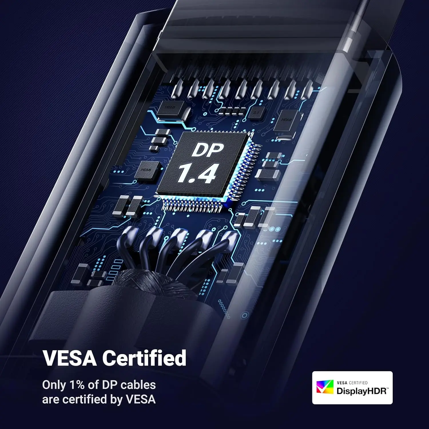 UGREEN 3M DisplayPort 1.4 Cable Nylon Braided 8K@60Hz 4K@144Hz 1080P@240Hz 32.4Gbps HDR Gaming Monitor Laptop PC TV 80393 - Image 8