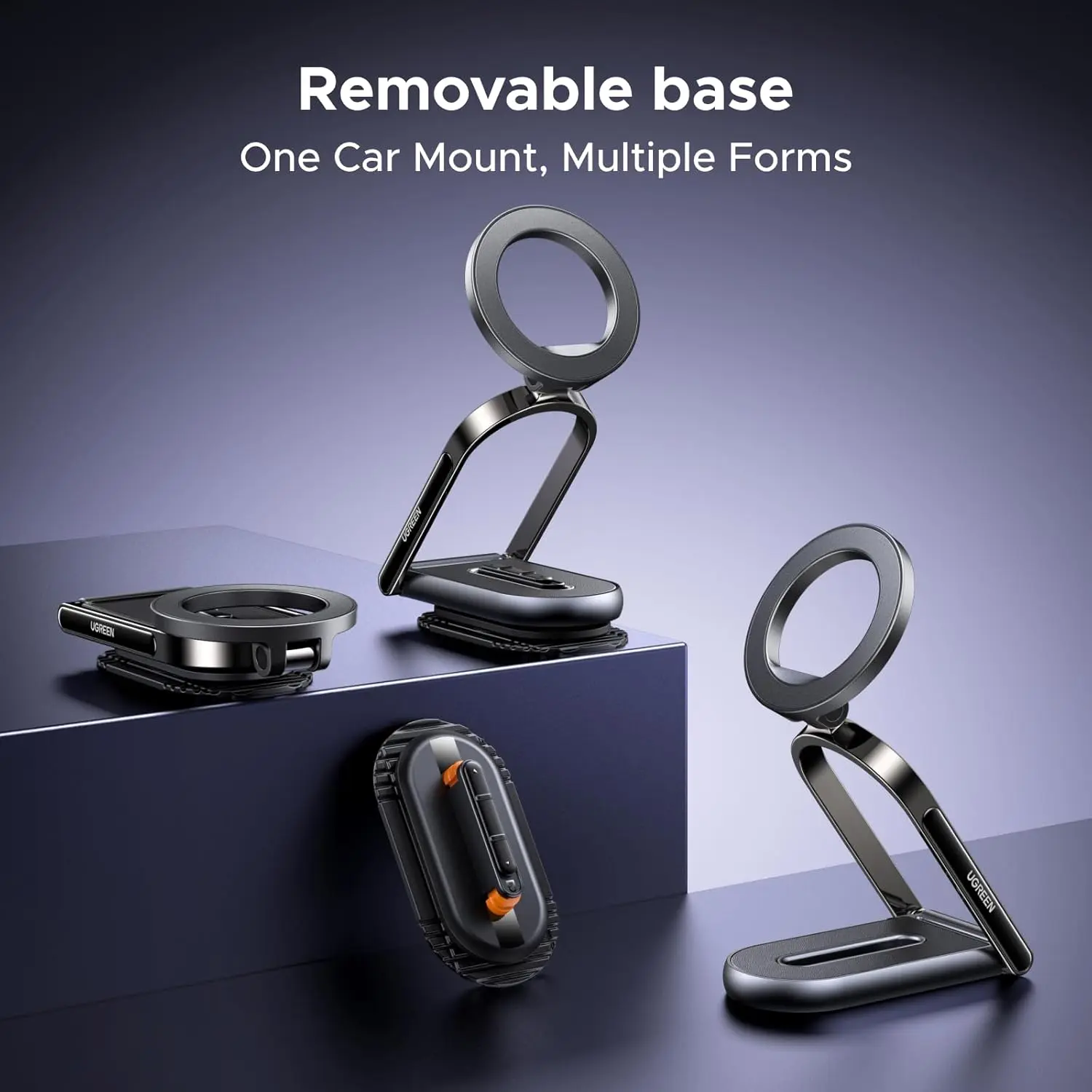 UGREEN MagSafe Car Mount Dashboard 360° Rotation Magnetic Phone Holder iPhone 16 15 14 13 12 MagSafe Case Strongest (65186) - Image 4