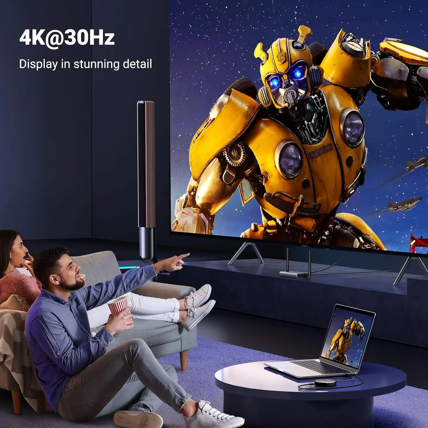 UGREEN Wireless HDMI Transmitter Receiver 4K 30Hz 2.4G 5G Display Adapter Kit Laptop PC TV Projector Screen Mirror 90909A - Image 7