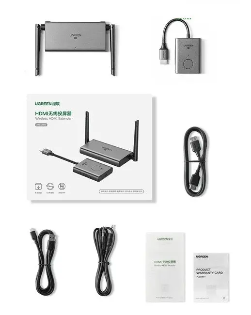 UGREEN 50M Wireless HDMI VGA Extender Transmitter Receiver 1080P 60Hz 5GHz Long Range Display Adapter Kit 50633A - Image 13