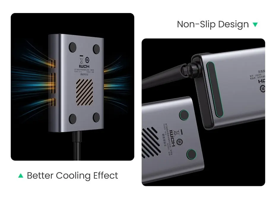 UGREEN 50M Wireless HDMI VGA Extender Transmitter Receiver 1080P 60Hz 5GHz Long Range Display Adapter Kit 50633A - Image 6