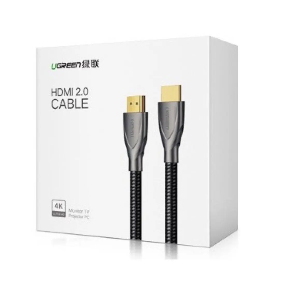 UGREEN 5M HDMI 2.0 Cable 4K@60Hz HDR Ethernet ARC High Speed Braided Cord Carbon Fiber Connectors PS5 Xbox TV Monitor Projector(50110) - Image 5