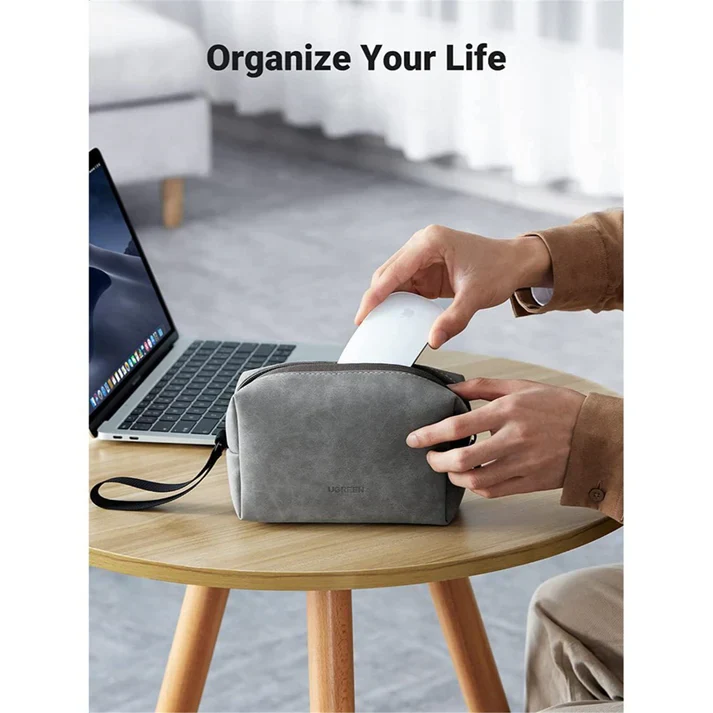 UGREEN Electronics Accessories Storage Bag with Lanyard (Gray)(80520) - Image 4