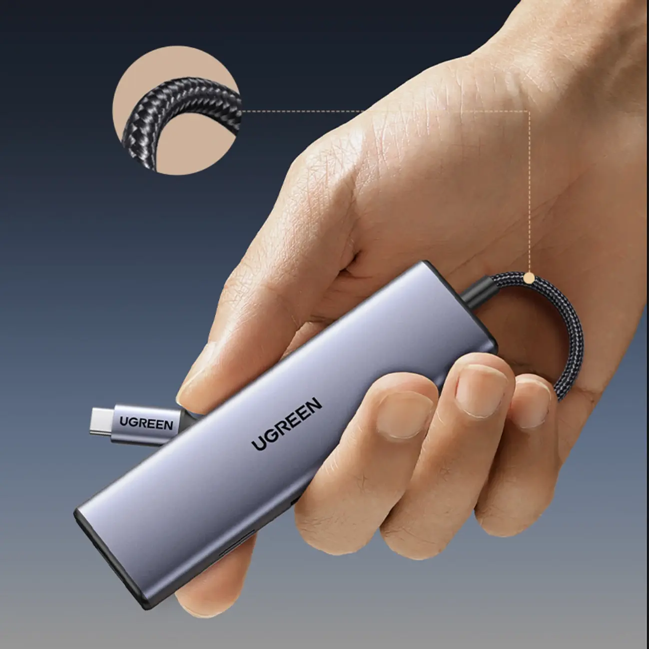 UGREEN 9-in-1 USB-C Docking Station 4K HDMI 100W PD 5Gbps USB 3.0 SD/TF Gigabit Ethernet Audio MacBook Windows Chromebook 15600 - Image 10