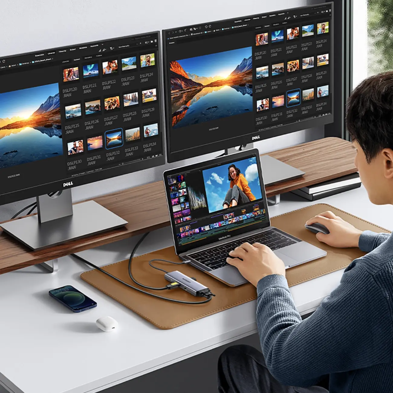 UGREEN 9-in-1 USB-C Docking Station 4K HDMI 100W PD 5Gbps USB 3.0 SD/TF Gigabit Ethernet Audio MacBook Windows Chromebook 15600 - Image 6