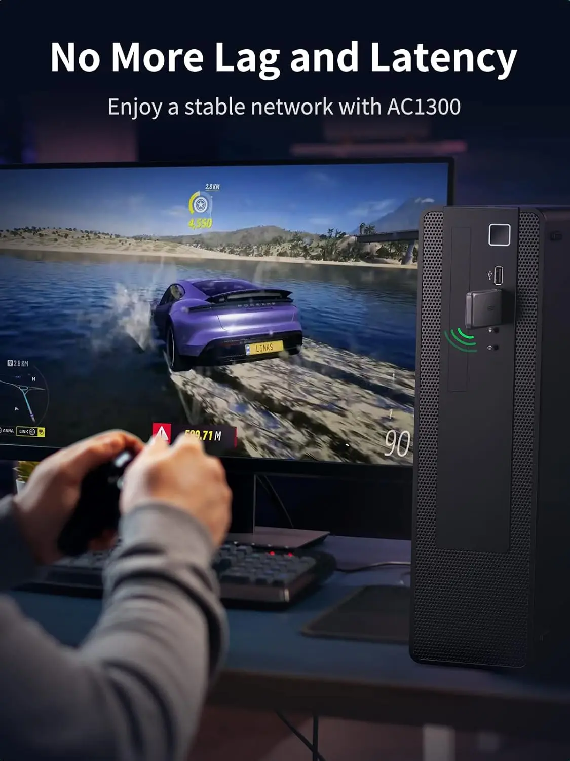 UGREEN AC1300 Dual Band WiFi Adapter USB 3.0 Wireless Network Dongle 5GHz 2.4GHz Desktop PC Laptop Windows Mac 50340 - Image 7