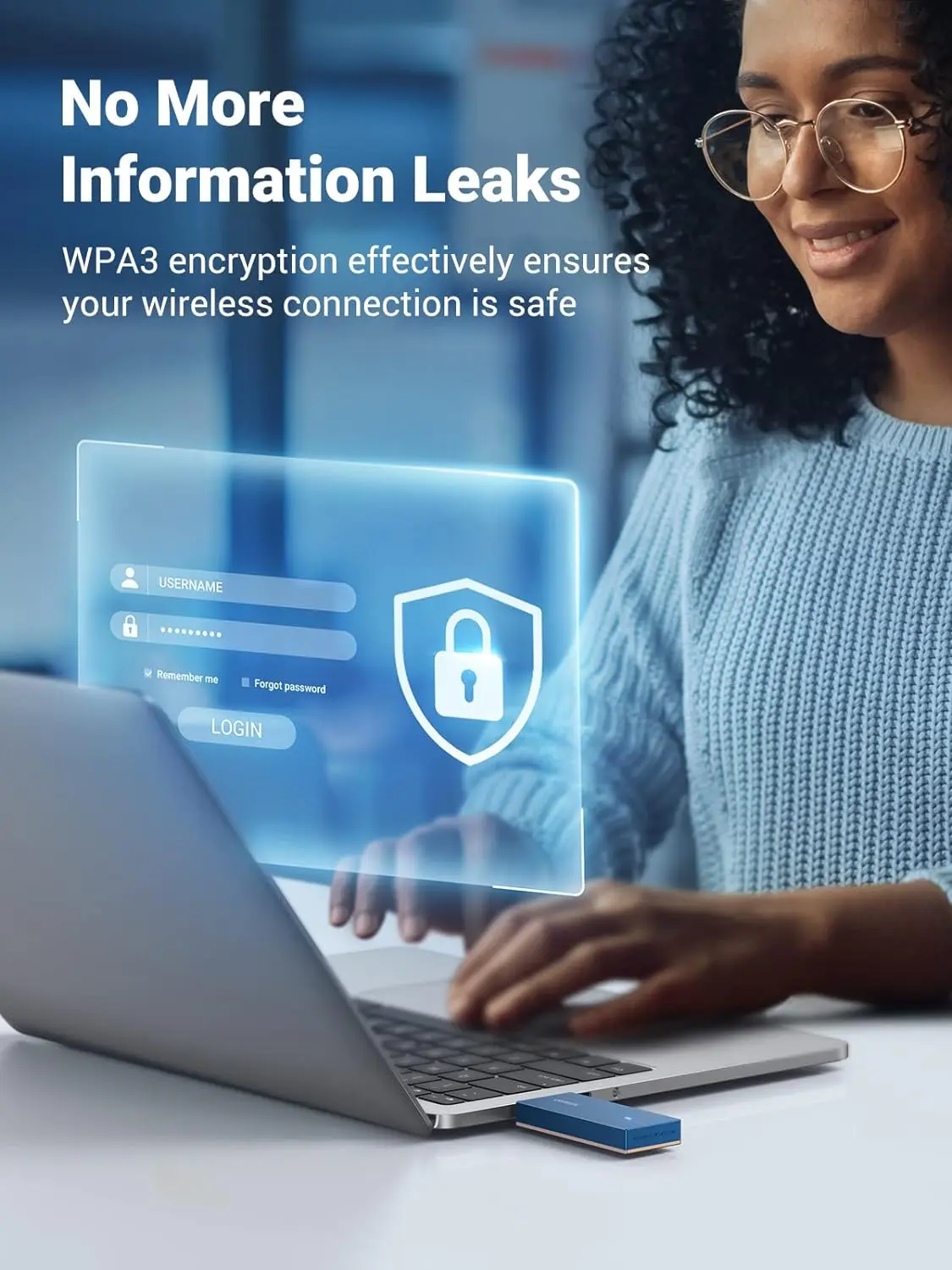 UGREEN AX1800 WiFi 6 USB 3.0 Adapter Dual Band 5G 2.4G Network Dongle 802.11AX PC Laptop Windows 10 11 90340 - Image 7