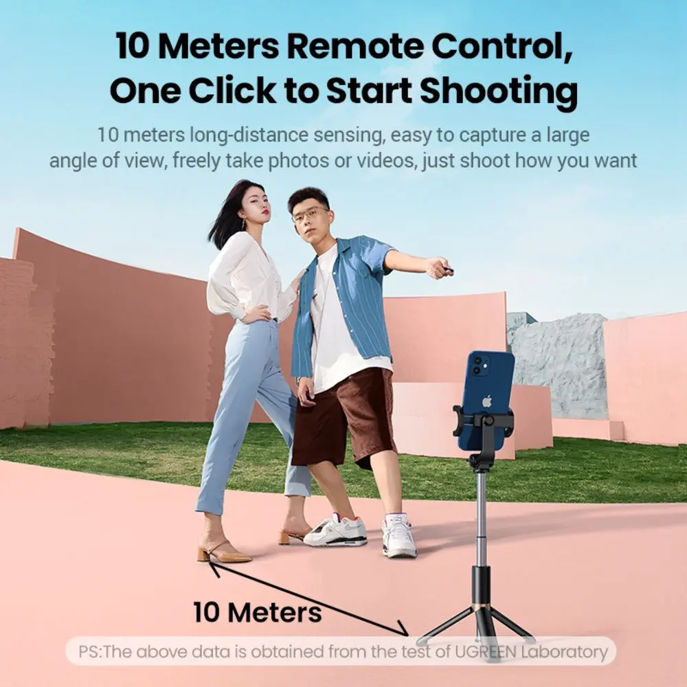 UGREEN Bluetooth Selfie Remote Controller Wireless Camera Shutter Release iPhone Android iPad Camera Apps Easy Pairing Long Range 90543 - Image 8