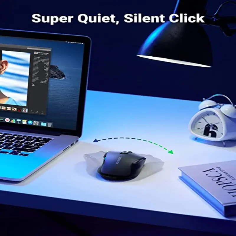 UGREEN Ergonomic 5-Level Wireless Optical Mouse | 6 Buttons Silent 2.4G Mouse with Nano Receiver – 4000 DPI Precision for Laptop, PC & Chromebook (90545) - Image 5