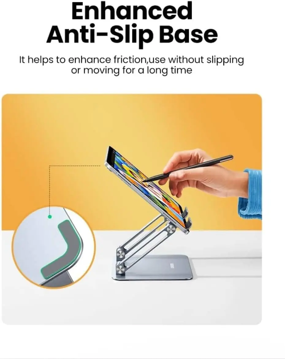 UGREEN Foldable Adjustable Aluminum Laptop Stand Portable Ergonomic Notebook Riser MacBook Dell HP Lenovo ASUS 15.6" (40291) - Image 3