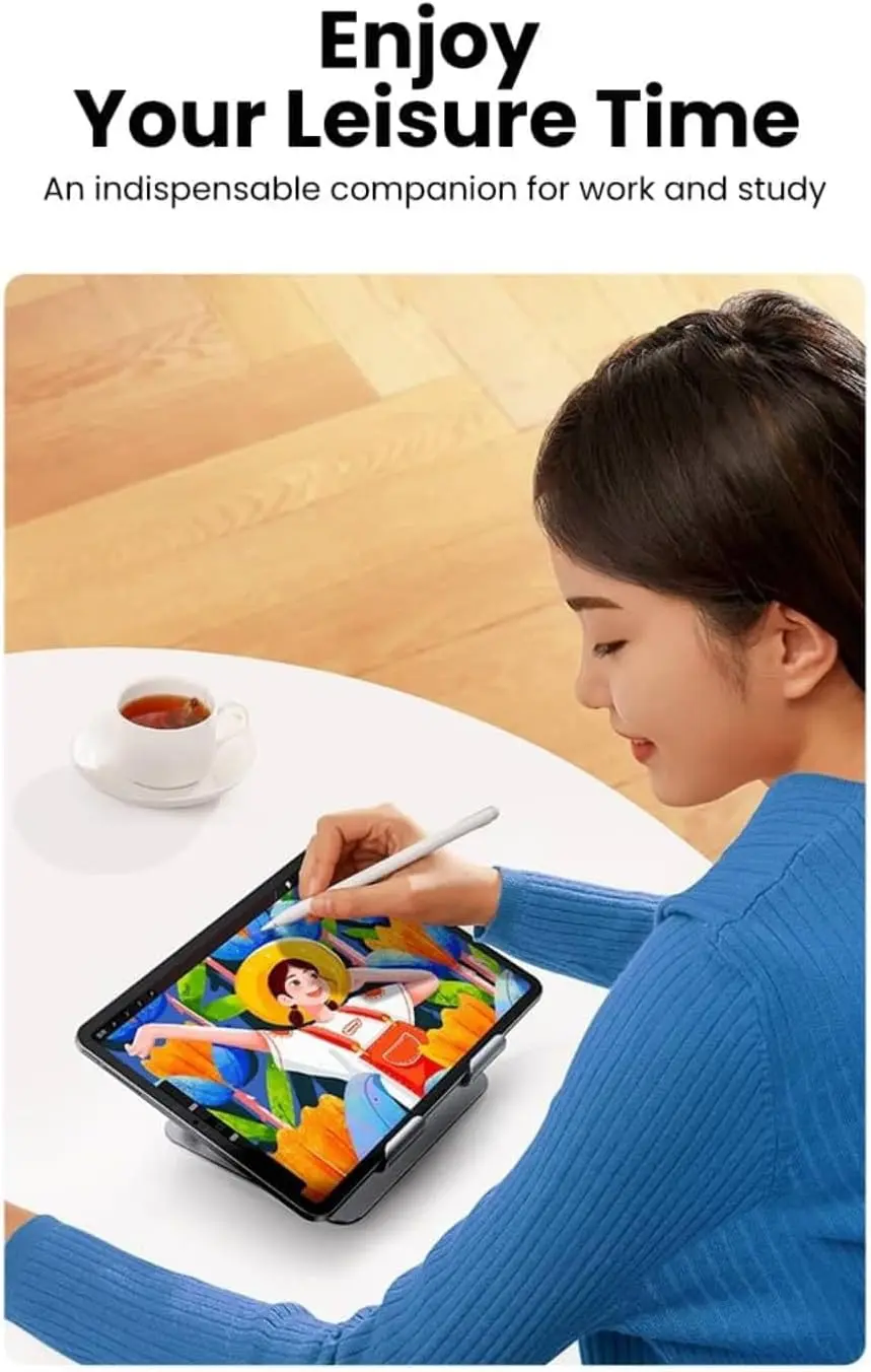 UGREEN Foldable Adjustable Aluminum Laptop Stand Portable Ergonomic Notebook Riser MacBook Dell HP Lenovo ASUS 15.6" (40291) - Image 5