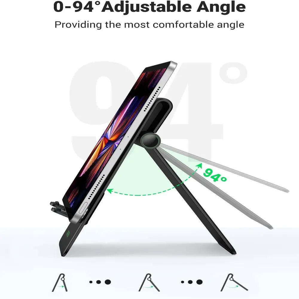 UGREEN Height Adjustable Foldable Desk Tablet Stand iPad Pro Mini Air iPhone 14 13 Pro Max Galaxy Tab S7 S6 Switch (20439) - Image 5