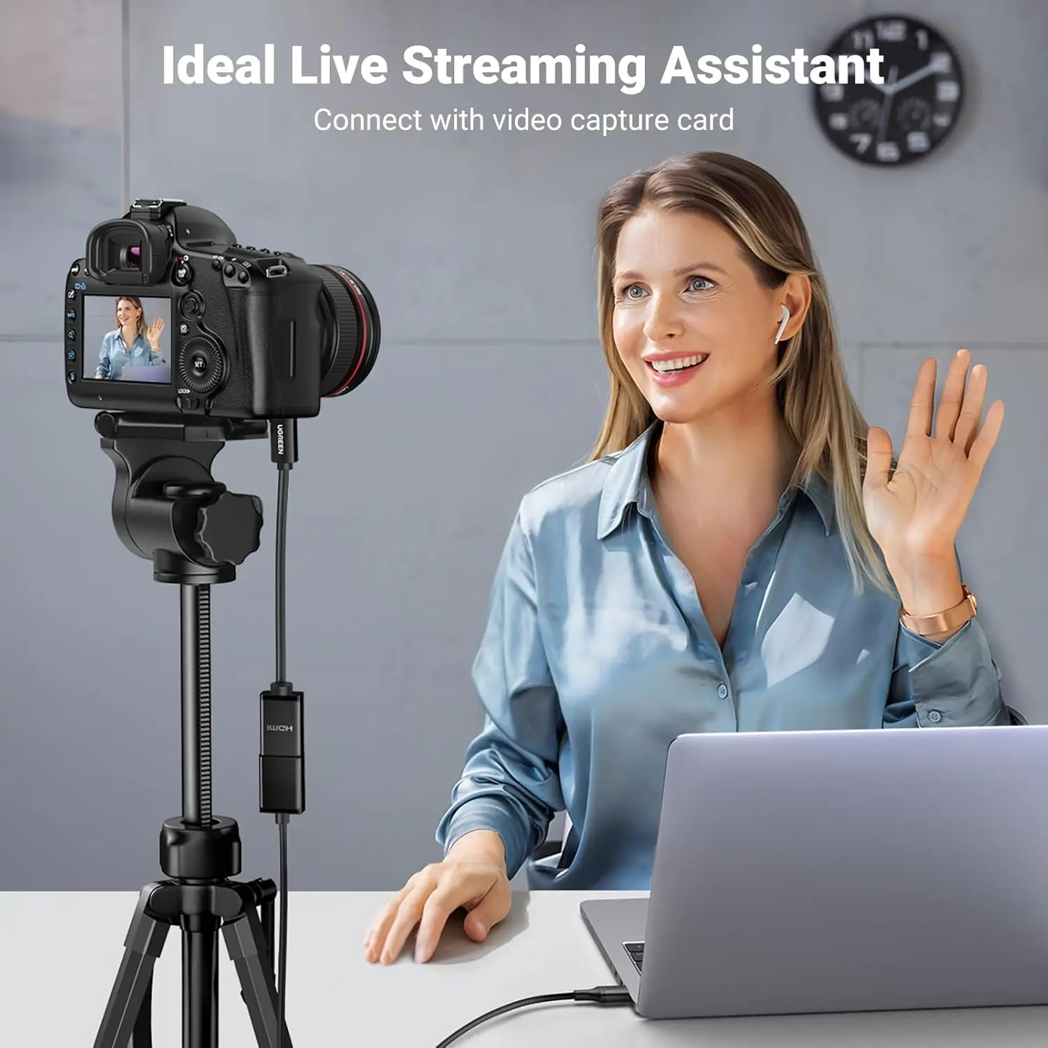 UGREEN Micro HDMI to HDMI Cable Type D Male to Type A Female Adapter 4K 3D GoPro Hero 5 Raspberry Pi 4 20134 - Image 9