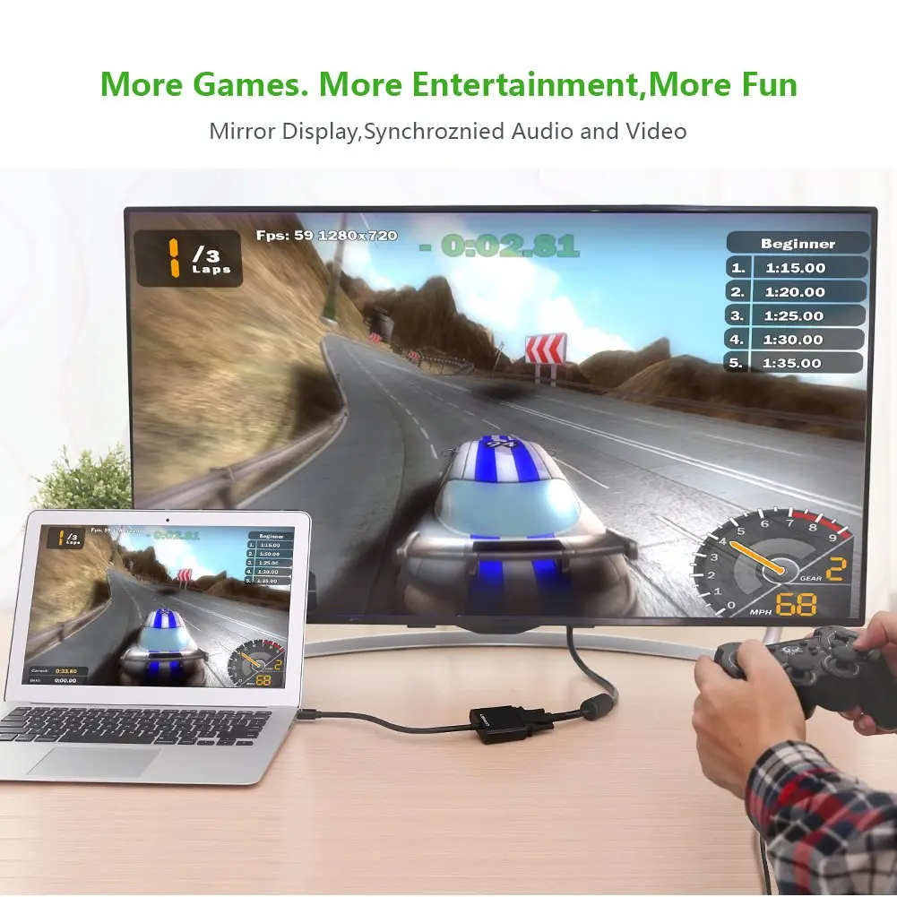 UGREEN Mini DisplayPort to VGA Adapter Thunderbolt Compatible Mini DP to VGA Converter 1080P Monitor Projector HDTV 10459 - Image 5