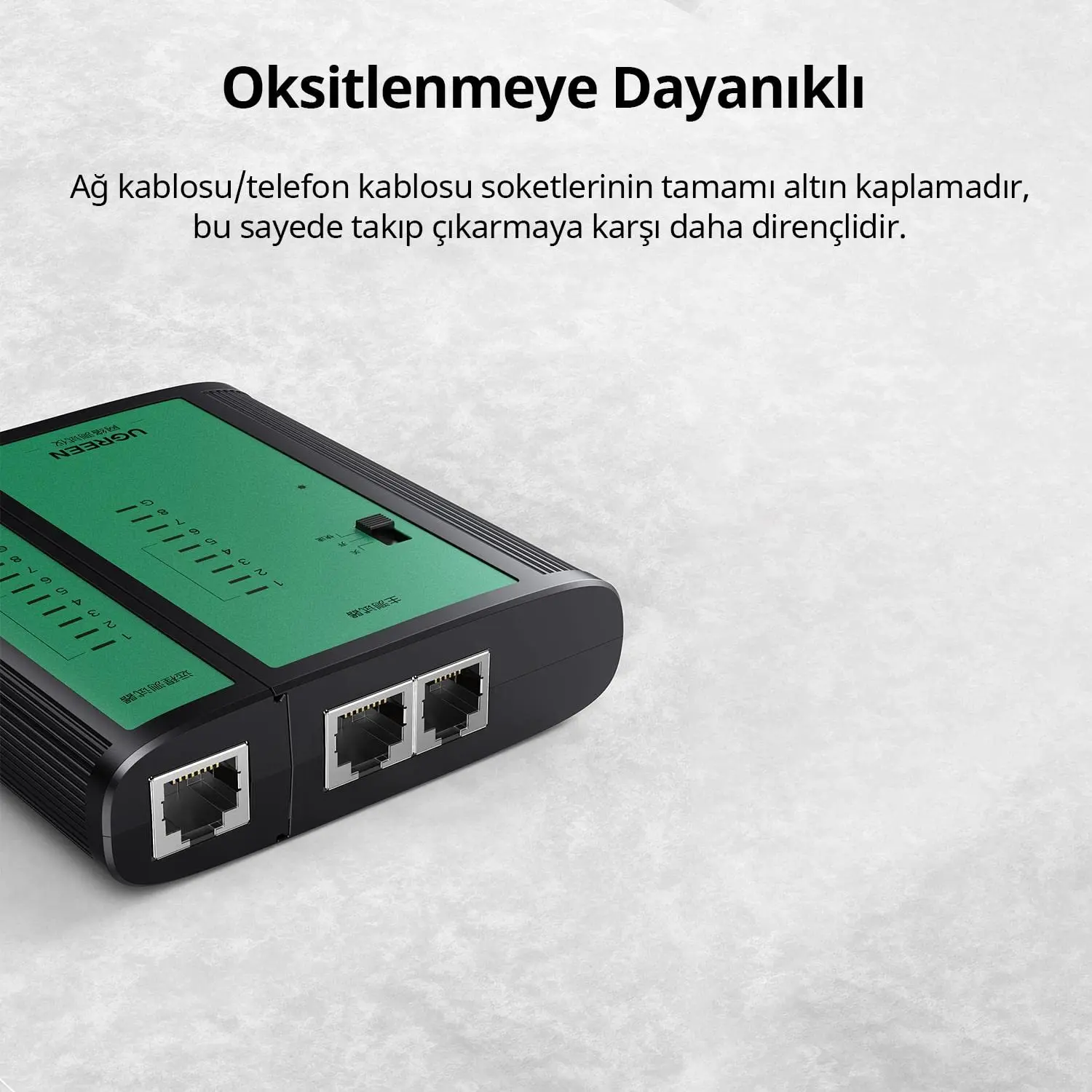 UGREEN Network Cable Tester LAN RJ45 RJ11 BNC Coaxial Ethernet Phone Cable Tester Remote Unit LED Indicators 10950 - Image 3