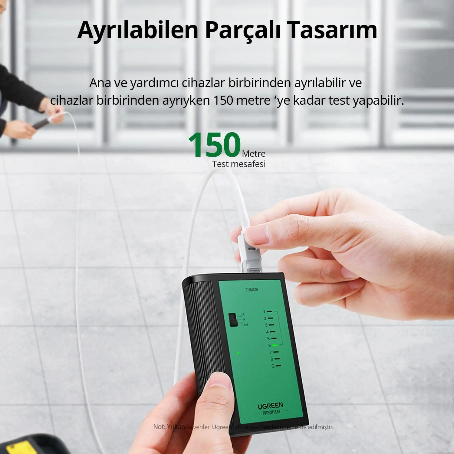 UGREEN Network Cable Tester LAN RJ45 RJ11 BNC Coaxial Ethernet Phone Cable Tester Remote Unit LED Indicators 10950 - Image 4