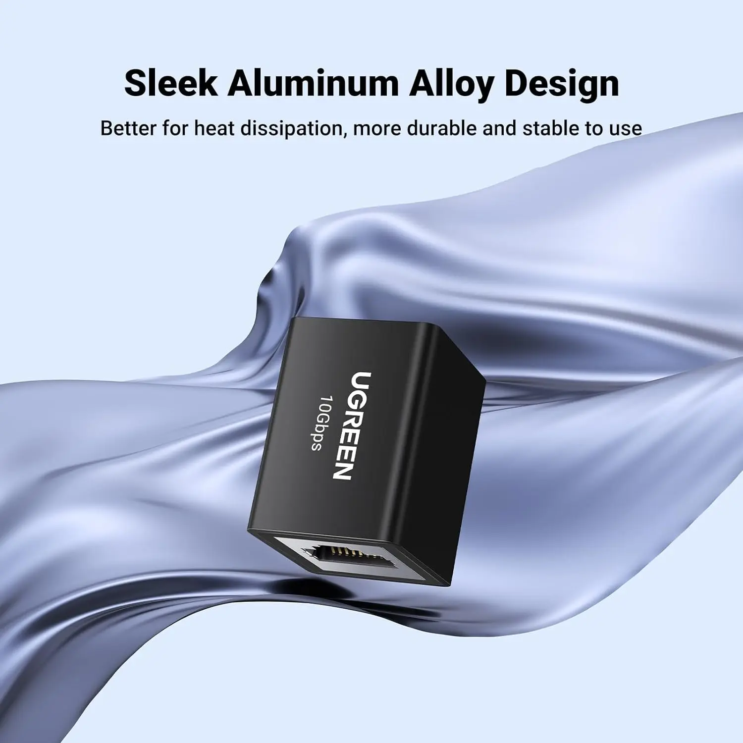 UGREEN RJ45 Coupler 10Gbps Ethernet Extender Cat8 Cat7 Cat6 Cat5 Cable 328ft Long Distance Aluminum Alloy Shell 25964 - Image 3