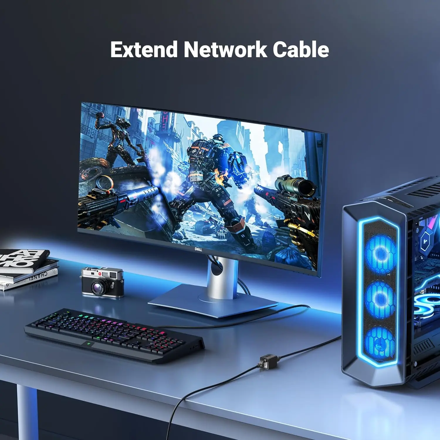 UGREEN RJ45 Coupler 10Gbps Ethernet Extender Cat8 Cat7 Cat6 Cat5 Cable 328ft Long Distance Aluminum Alloy Shell 25964 - Image 5