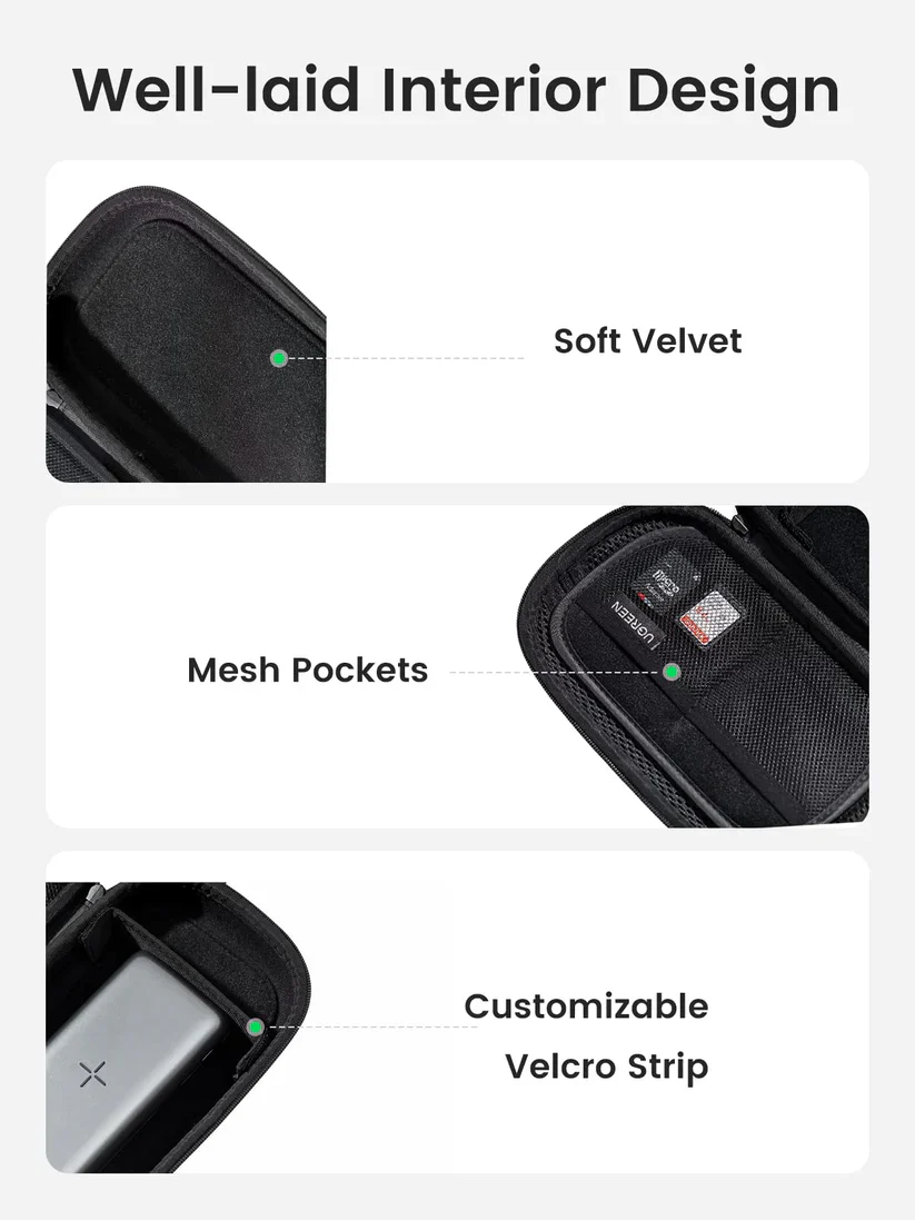 UGREEN Universal Electronic Accessories Travel Case | Cable Organizer, Portable Carrying Pouch (50903) - Image 6