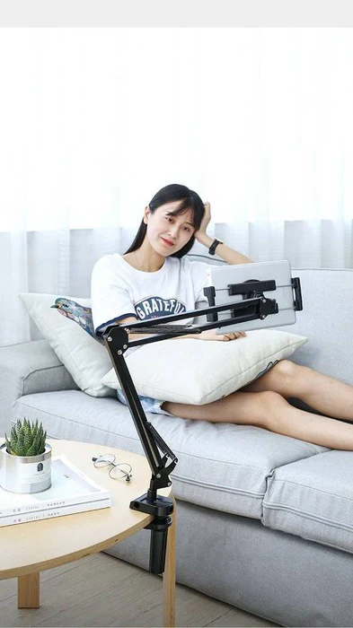 UGREEN Universal Tablet & Phone Holder 360° Rotating with Folding Long Arm – Adjustable 180° Arms, Desk & Bed Clamp (Fits 4"–12.9") (50394) - Image 18