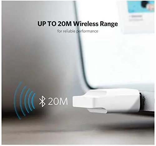 UGREEN USB Bluetooth 4.0 Adapter Dongle Receiver PC Windows 10/8.1/8/7/XP Desktop Laptop Mouse Keyboard Headsets Speakers 30524 - Image 5
