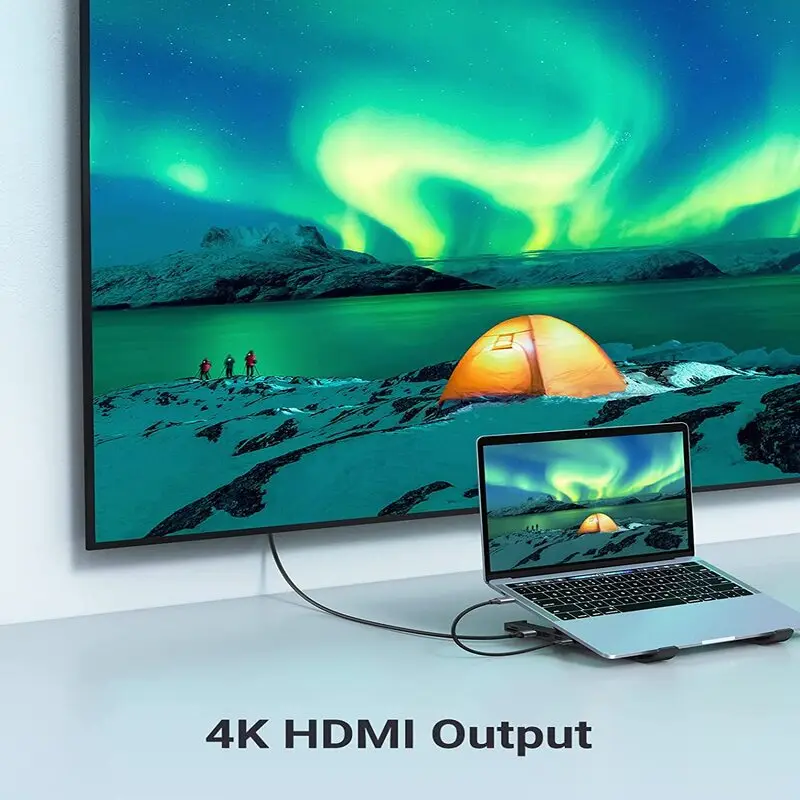 UGREEN USB C Laptop Docking Station 4 Level Adjustable Foldable Portable Desktop Stand Ergonomic Laptop Riser (80551) - Image 5