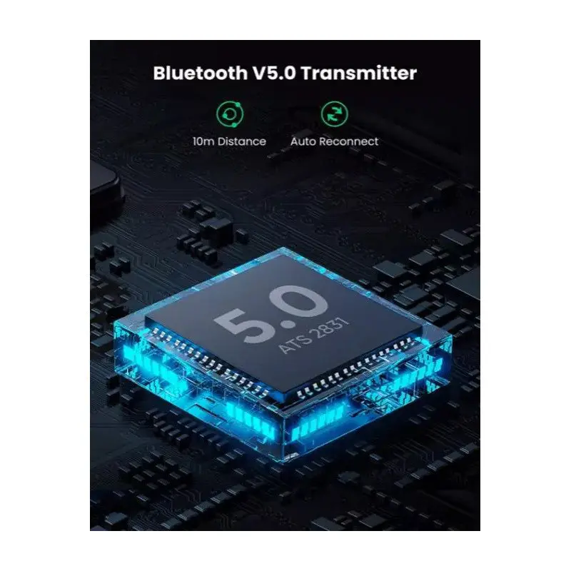 UGREEN USB 2.0 Bluetooth 5.0 Transmitter Adapter Wireless Audio Dongle PC Laptop Desktop Headphones Speakers Plug Play 10928 - Image 4