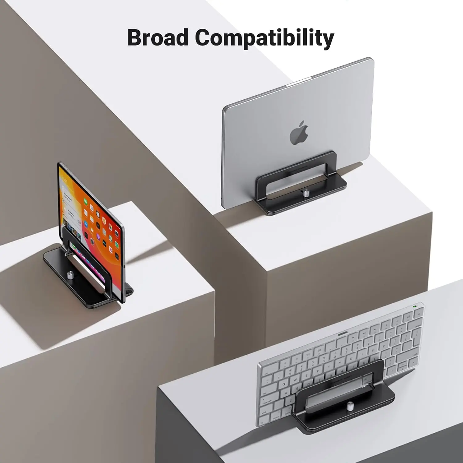 UGREEN Vertical Laptop Stand Adjustable Aluminum Dock MacBook Surface Chromebook 15.6 Inch Desktop Holder Space Saver (25706) - Image 6